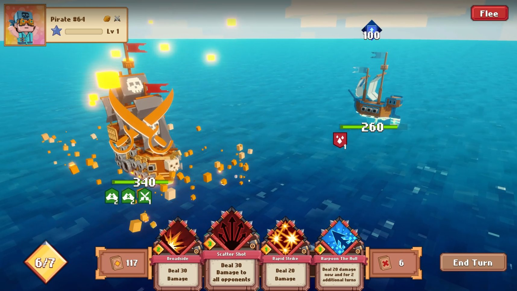 A glimpse of gameplay from combat V2. Source: Pirate Nation X account