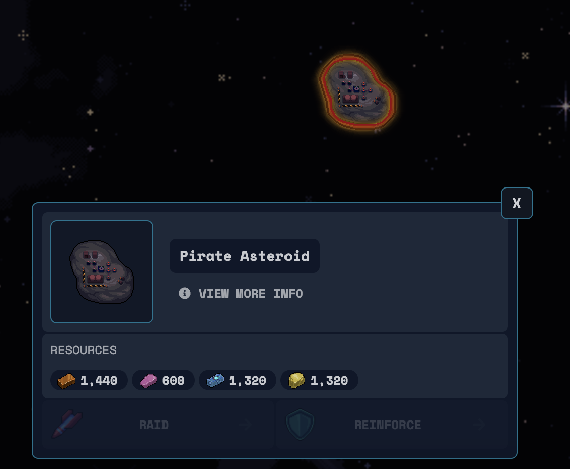 An example of a Pirate Asteroid